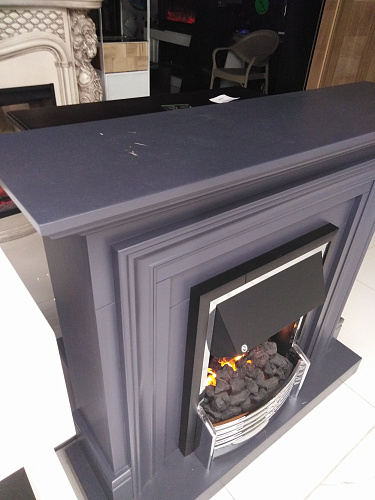 Каминокомплект Bradford с очагом Flagstaff серый (выставочный образец)_5