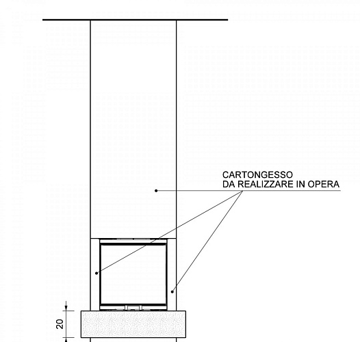 Облицовка ANTIBES Wenge/Medea, под SF 50 3D (Palazzetti)_1