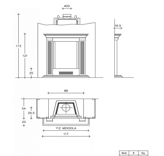 Камин Piazzetta merano_1