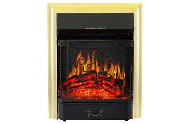 Royal Flame Venice с очагом Majestic FX Brass фактурный белый_2